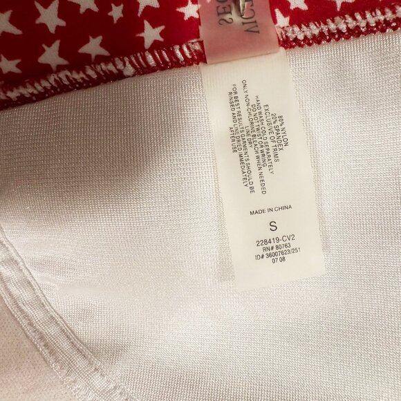 Victoria's Secret Bikini Swimsuit Set Womens Size S Red with White Stars… - Picture 6 of 8